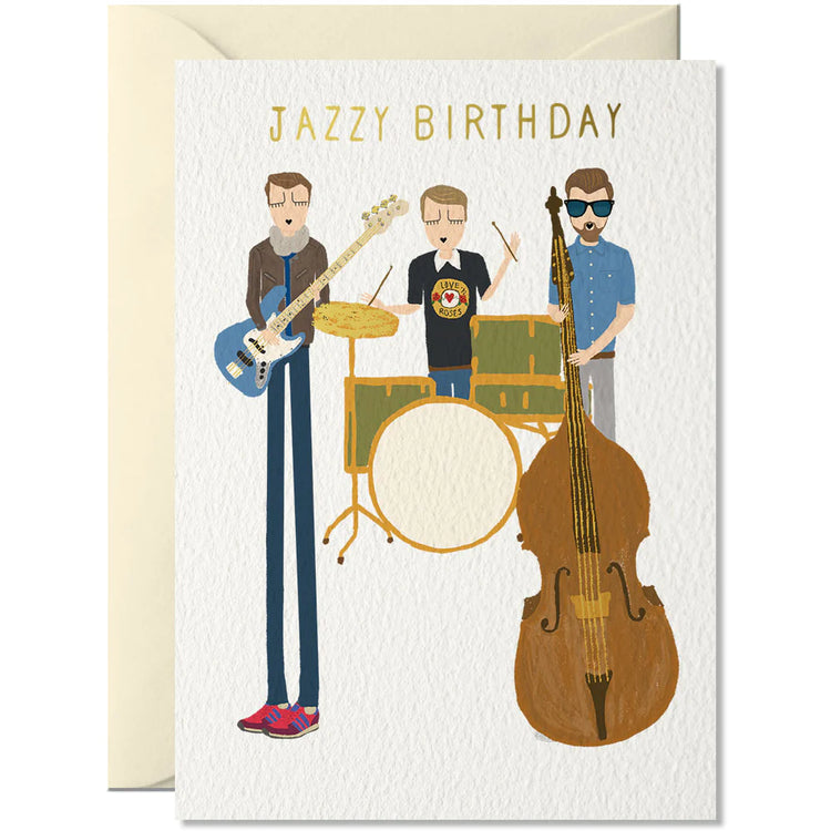 Nelly Castro - Grußkarte / Jazzy Birthday Geburtstagskarte mit Umschlag