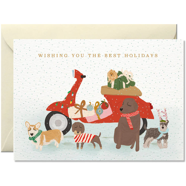 Nelly Castro - Grußkarte / Wishing You the Best Holiday mit Umschlag