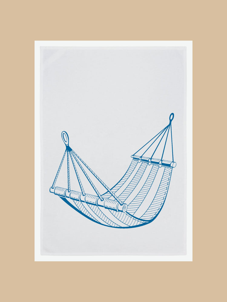 Geschirrtuch Hängematte in Türkis-Blau von 17;30 HAMBURG