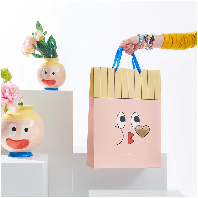 Rico Design x Redfries XL Geschenktüte Eye Candy 33 x 45 x 10 cm