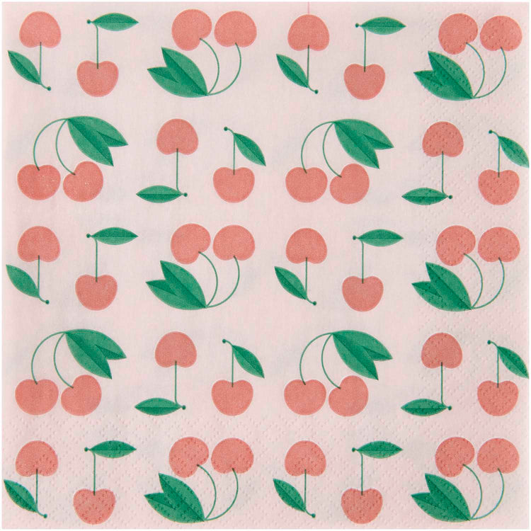 YEY! Let's Party - Servietten Kirschen, 20 Stück