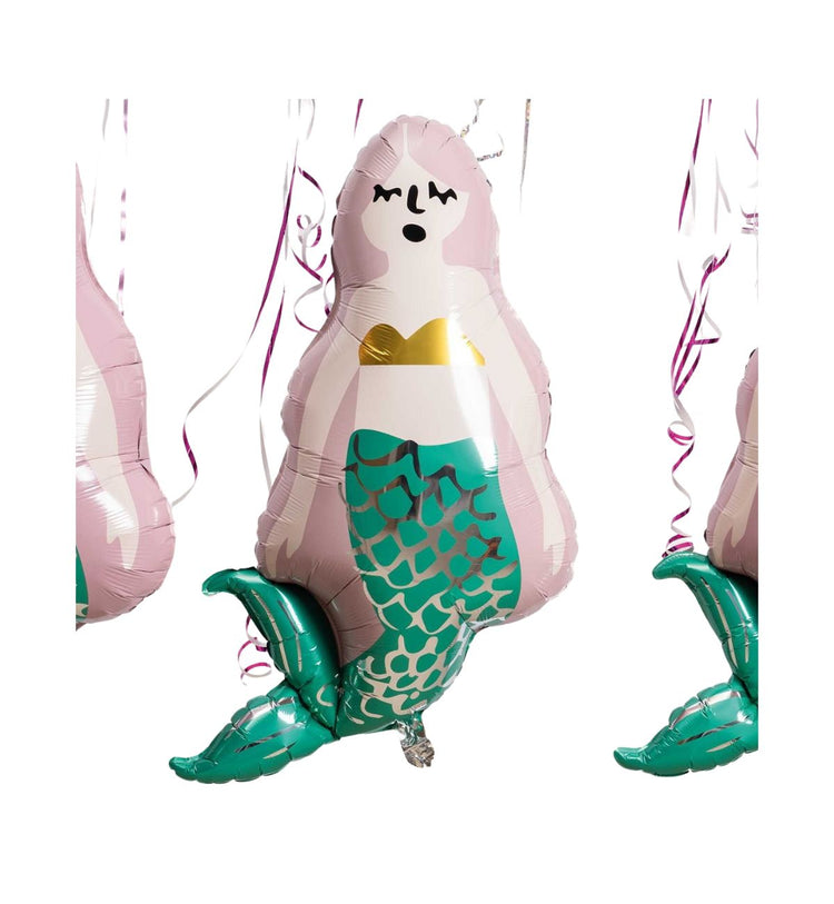 Rico Design - FOLIENBALLON MEERJUNGFRAU, XL-Format 55 X 100 cm