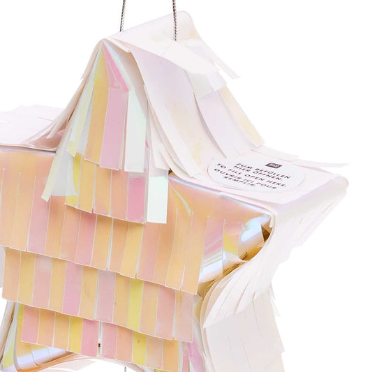 Rico Design - MINI-PINATA MIT QUASTE STERN 10,5 x 10,5 x 3,5 cm, verschiedene Farben