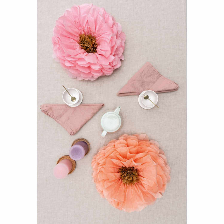 Rico Design - Seidenpapierblumen Pastell, Ø ca. 40 cm, 2 Stück