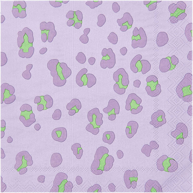 Rico Design - Servietten ACID Leo Flieder-Grün, 20 Stück