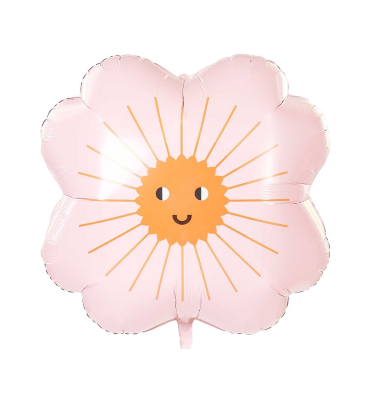 Rico Design - FOLIENBALLON BLUME, Rosa, XL-Format 65 cm