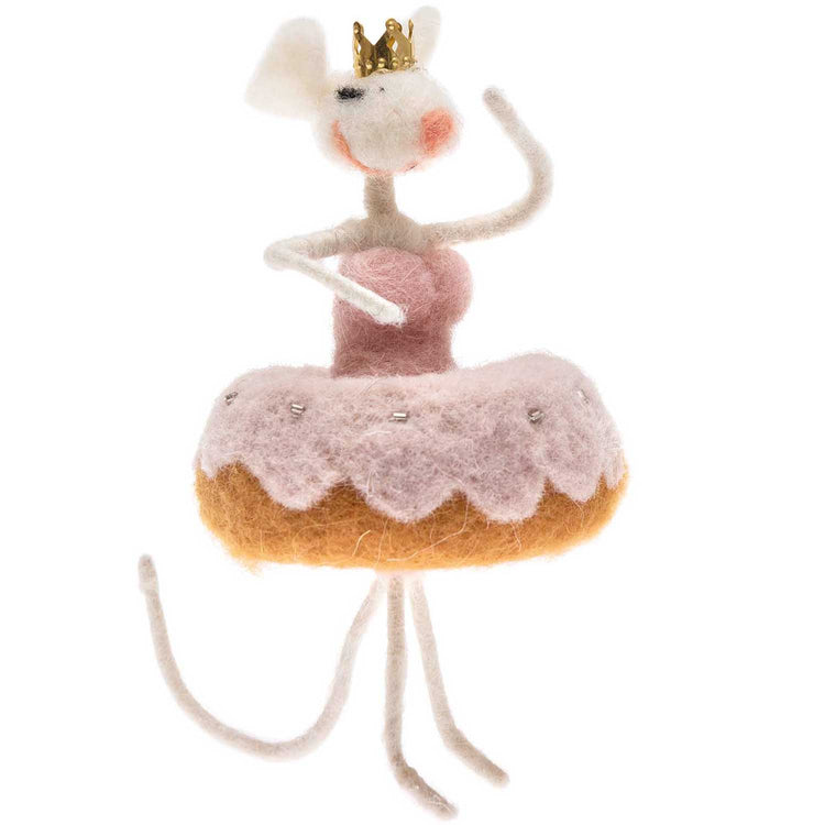 Ohhh! Lovely! Tanzmaus handgefilzt, Rosa, 17 cm