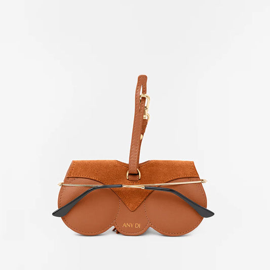 ANY DI MUNICH - Brillenetui / Suncover Cognac Fringes