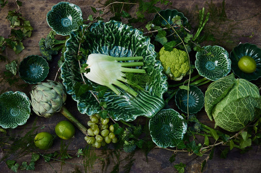 BYON Studio Veggie Schale L Grün (Veranschaulichung Tisch-Setting)