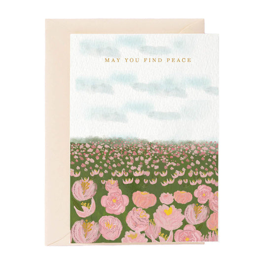 Nelly Castro - Grußkarte / May you find Peace Beileidskarte mit Umschlag