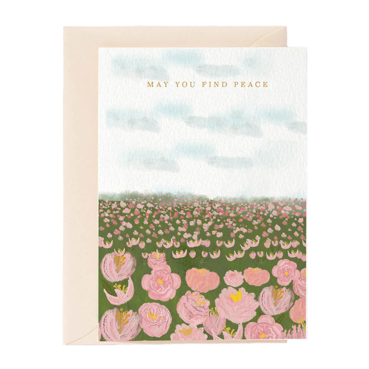 Nelly Castro - Grußkarte / May you find Peace Beileidskarte mit Umschlag