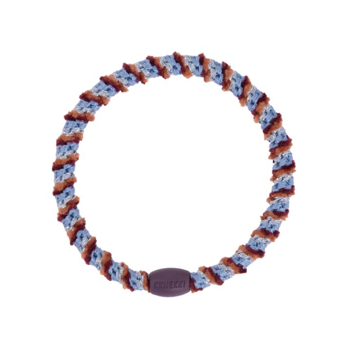 Bon Dep - KKNEKKI Haargummi I Slim Mix Skyblue Teracotta Velvet