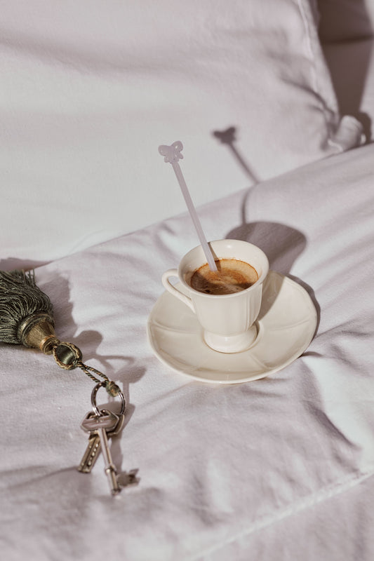 LEPELCLUB / Glaslöffel mit Schleife, 4er-Set