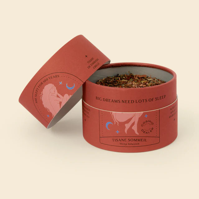 Cosmic Dealer Tee - She slept for 100 years - geöffnete Teebox