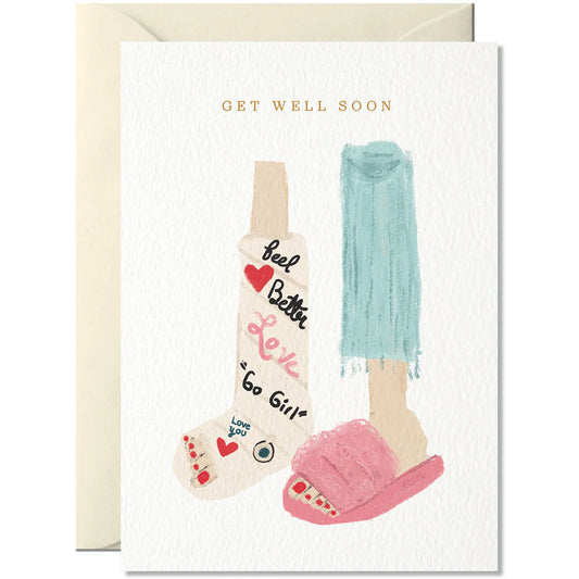 Nelly Castro - Grußkarte / Get Well Soon Genesungskarte mit Umschlag