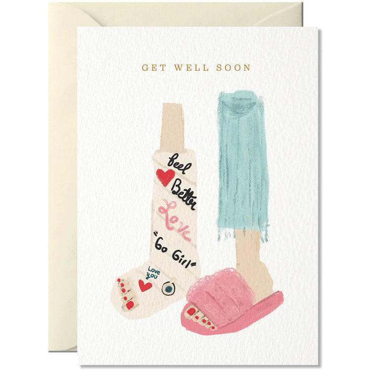 Nelly Castro - Grußkarte / Get Well Soon Genesungskarte mit Umschlag