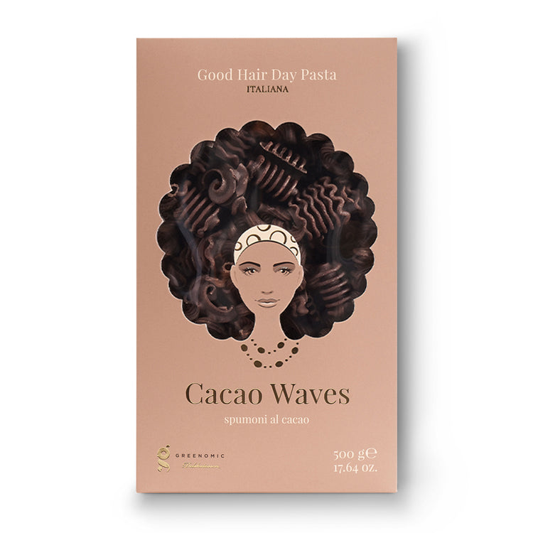 Good Hair Day Pasta - Pasta Cacao Waves von Greenomic Delikatessen