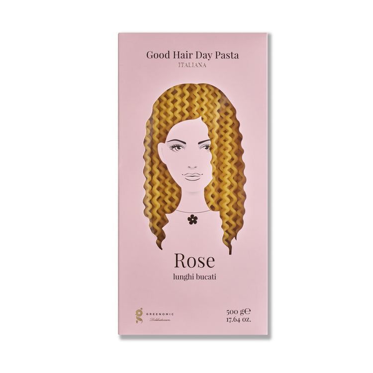 Good Hair Day Pasta - Pasta Rose Lunghi Bucati von Greenomic Delikatessen