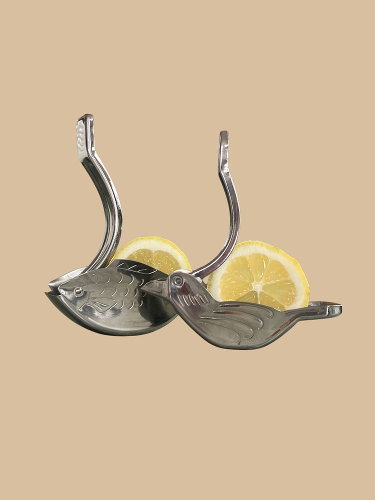 Karl Weis - Zitronenpresse Fisch & Vogel aus Edelstahl