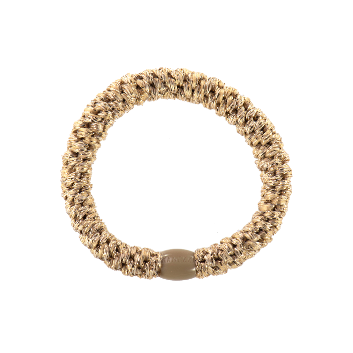 KKNEKKI Haargummi Beige Glitter