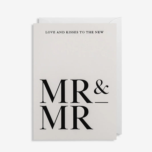 LAGOM DESIGN - Postco - Grußkarte / MR & MR Hochzeitskarte mit Umschlag