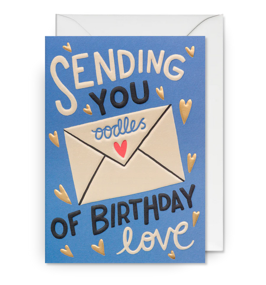 LAGOM DESIGN - Ruby Taylor - Grußkarte / Oodles Of Birthday Love Geburtstagskarte mit Umschlag
