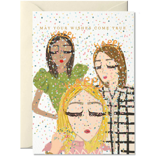 Nelly Castro - Grußkarte / May your wishes come true Geburtstagskarte mit Umschlag