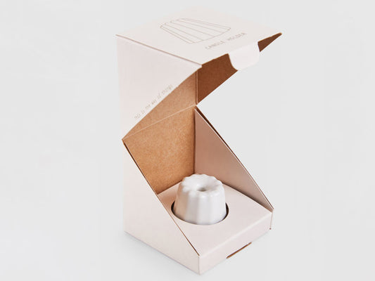 OVO Things - Mini Porzellan Kerzenhalter glossy white