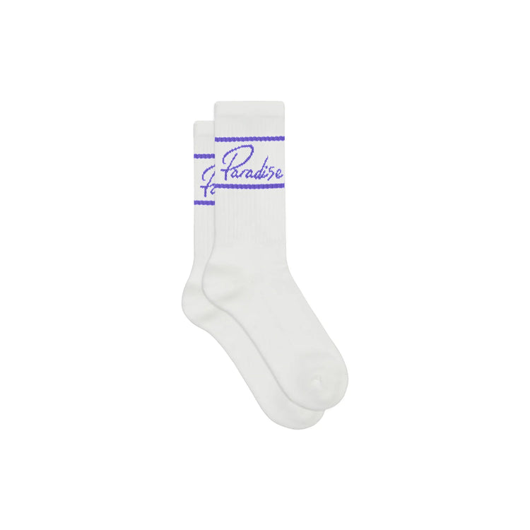 Tennissocken mit dem Schriftzug oder Statement "Paradise"