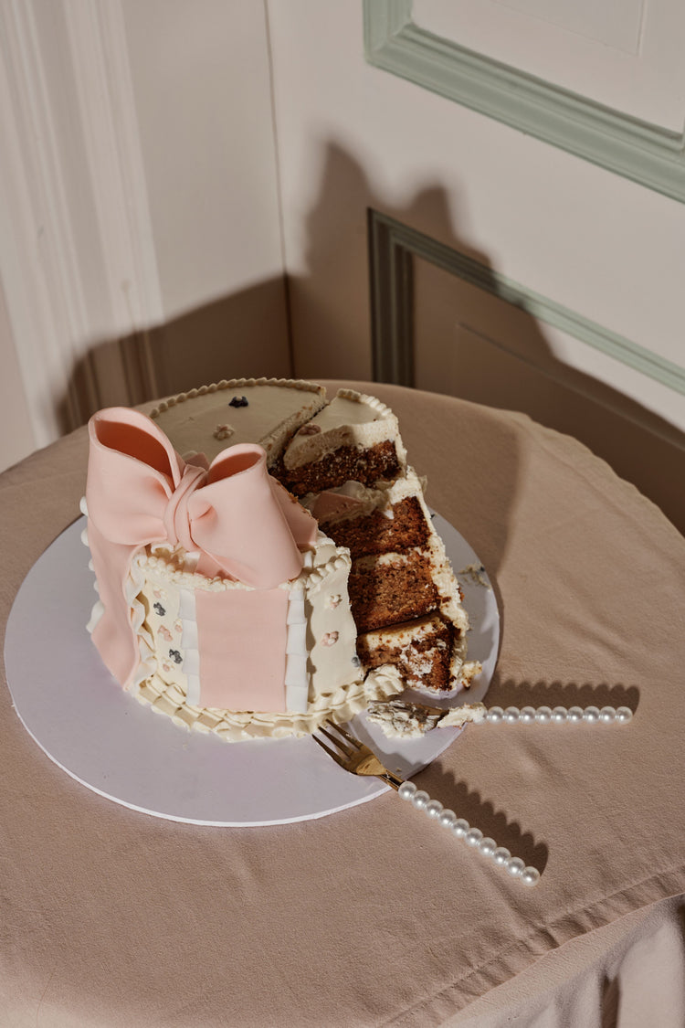 LEPELCLUB / Kuchengabeln mit Perlenverzierung, 4er-Set