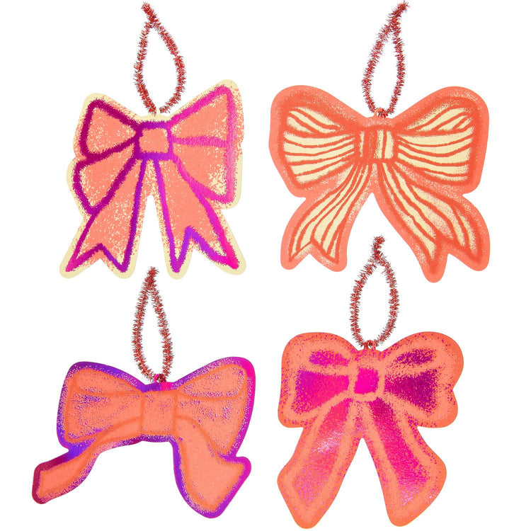 Rico Design - Geschenkanhänger L Schleifen Airbrush, 13,5 x 12 cm, 8 Stück