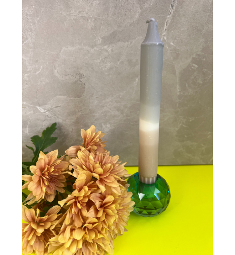 C'est Bon - Kerzenhalter Kristall Petrol, 6 x 6 x 4,5 cm