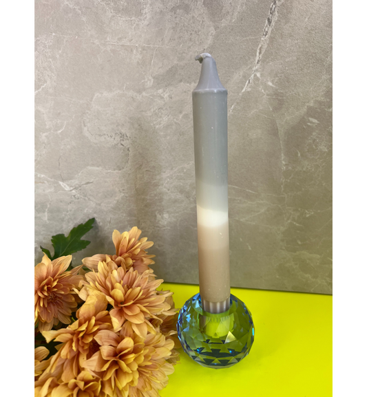 C'est Bon - Kerzenhalter Kristall Kobalt, 6 x 6 x 4,5 cm