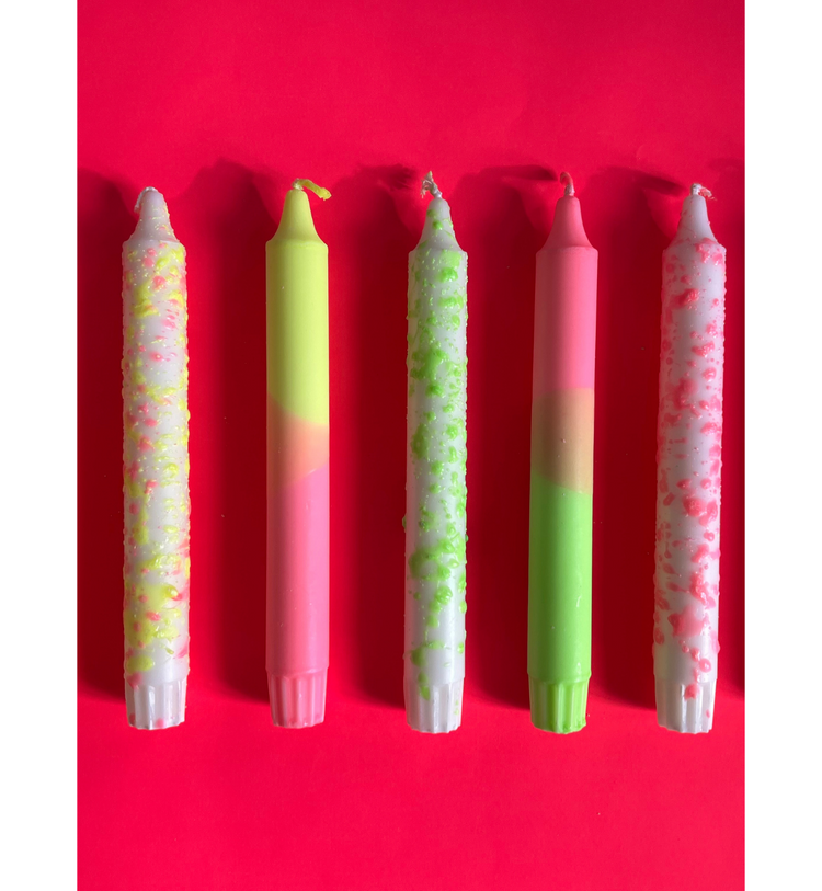 Nordtrice Candles - Kerze Neon Colours Mix