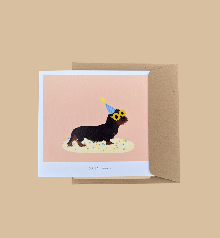 Studio Mie - Grußkarte / - Oh la laaa ... - Geburtstagskarte mit Umschlag