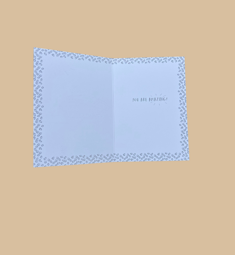 Paper Rose - Grußkarte / YOU GO GIRL Karte mit Umschlag