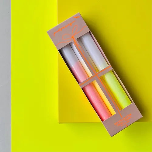 Pink Stories - Kerze Dip Dye Glitter * Sparkling Party