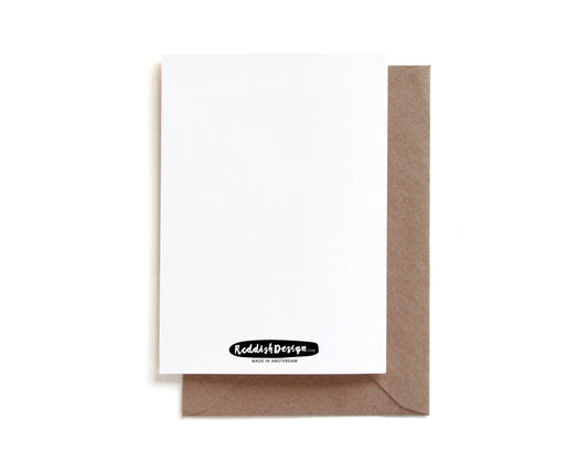 Reddish Design - Grußkarte / Grouphug mit Umschlag