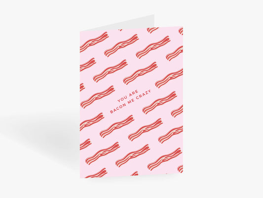 TYPEALIVE - Grußkarte / Bacon mit Umschlag