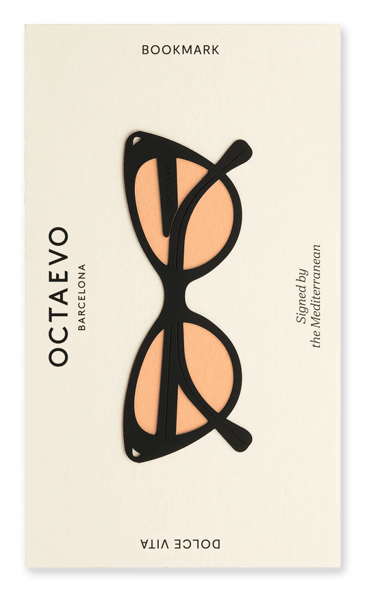 Lesezeichen Dolce Vita, schwarze Sonnenbrille von OCTAEVO