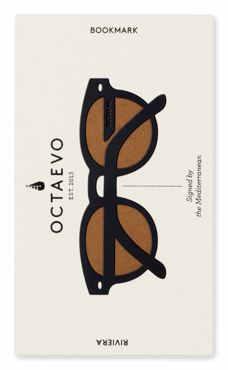Lesezeichen Riviera, schwarze Sonnenbrille von OCTAEVO