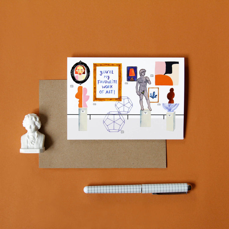 Reddish Design - Grußkarte / Work of Art mit Umschlag