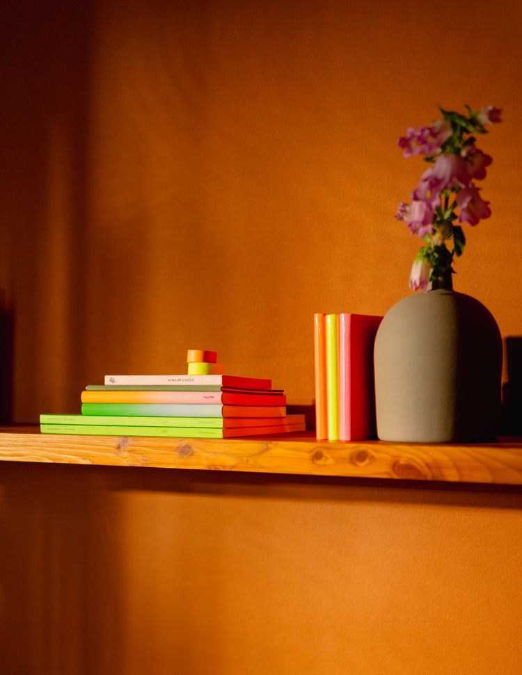 nuuna - Notizblock_CANDY S NEON GELB_Imagebild mit mehreren Notzibüchern