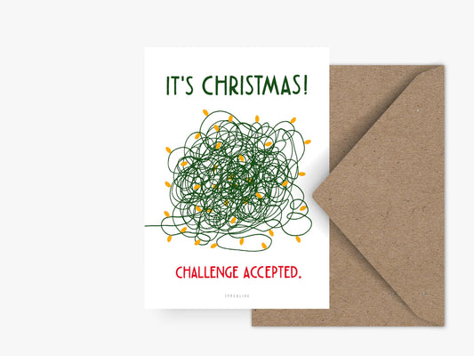 TYPEALIVE Postkarte / Christmas Challenge & MIT Umschlag