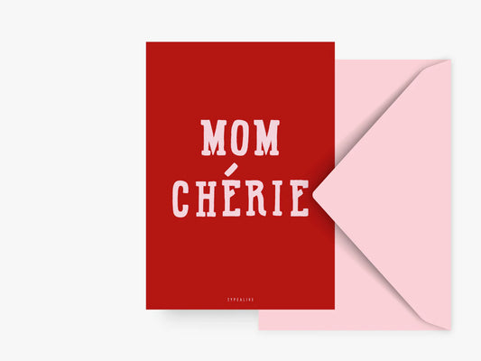 TYPEALIVE - Postkarte / Mom Cherie No. 1 mit Umschlag