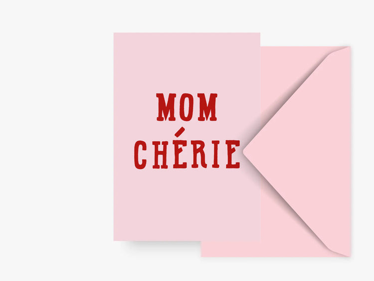 TYPEALIVE - Postkarte / Mom Cherie No. 2 mit Umschlag