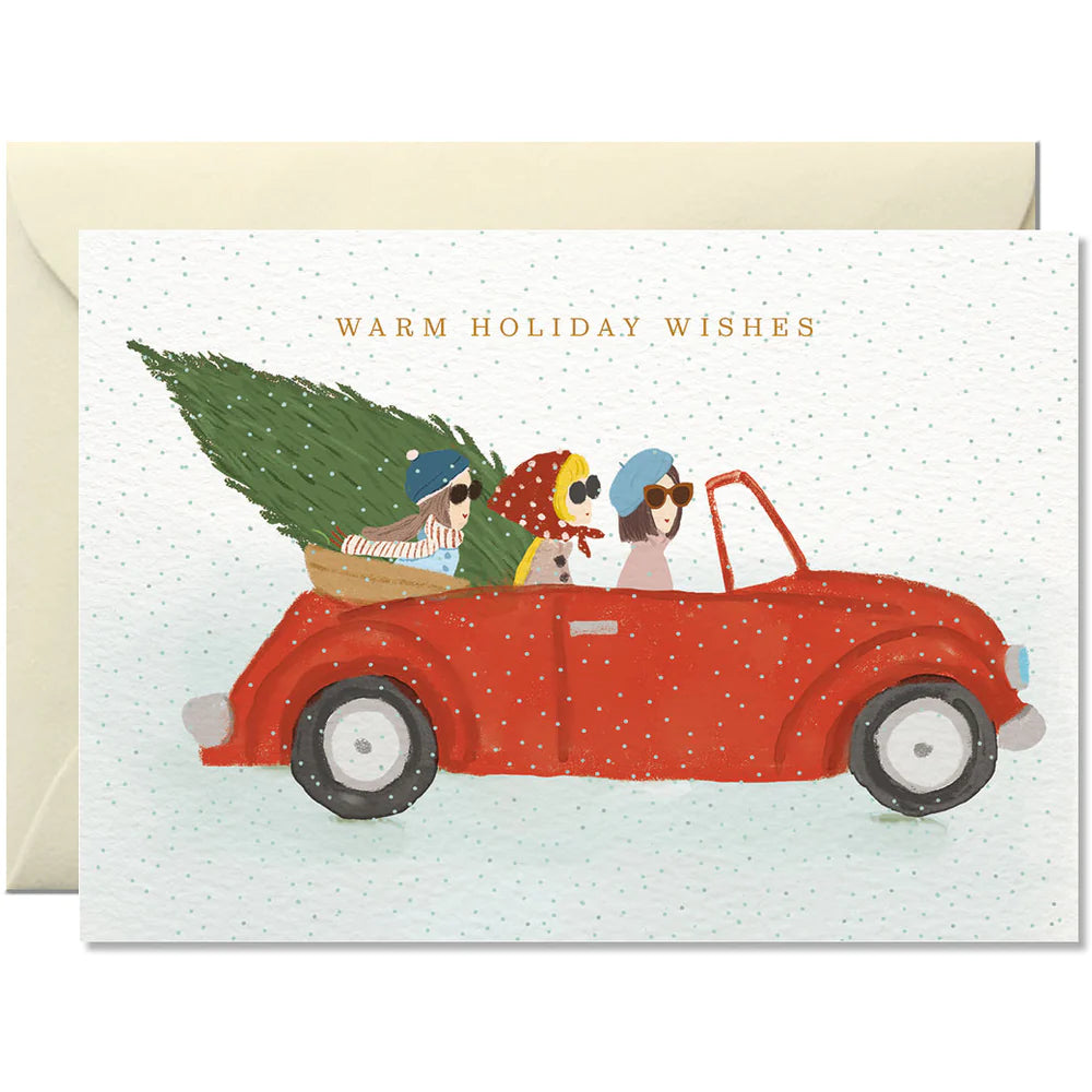 Nelly Castro - Grußkarte / Warm Holiday Wishes mit Umschlag