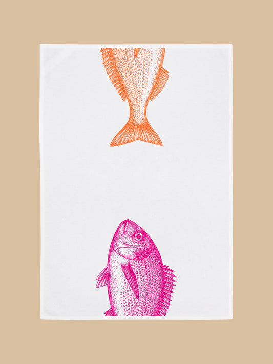 Geschirrtuch "Catch of the Day" (Neonfarben) von 17;30 Hamburg