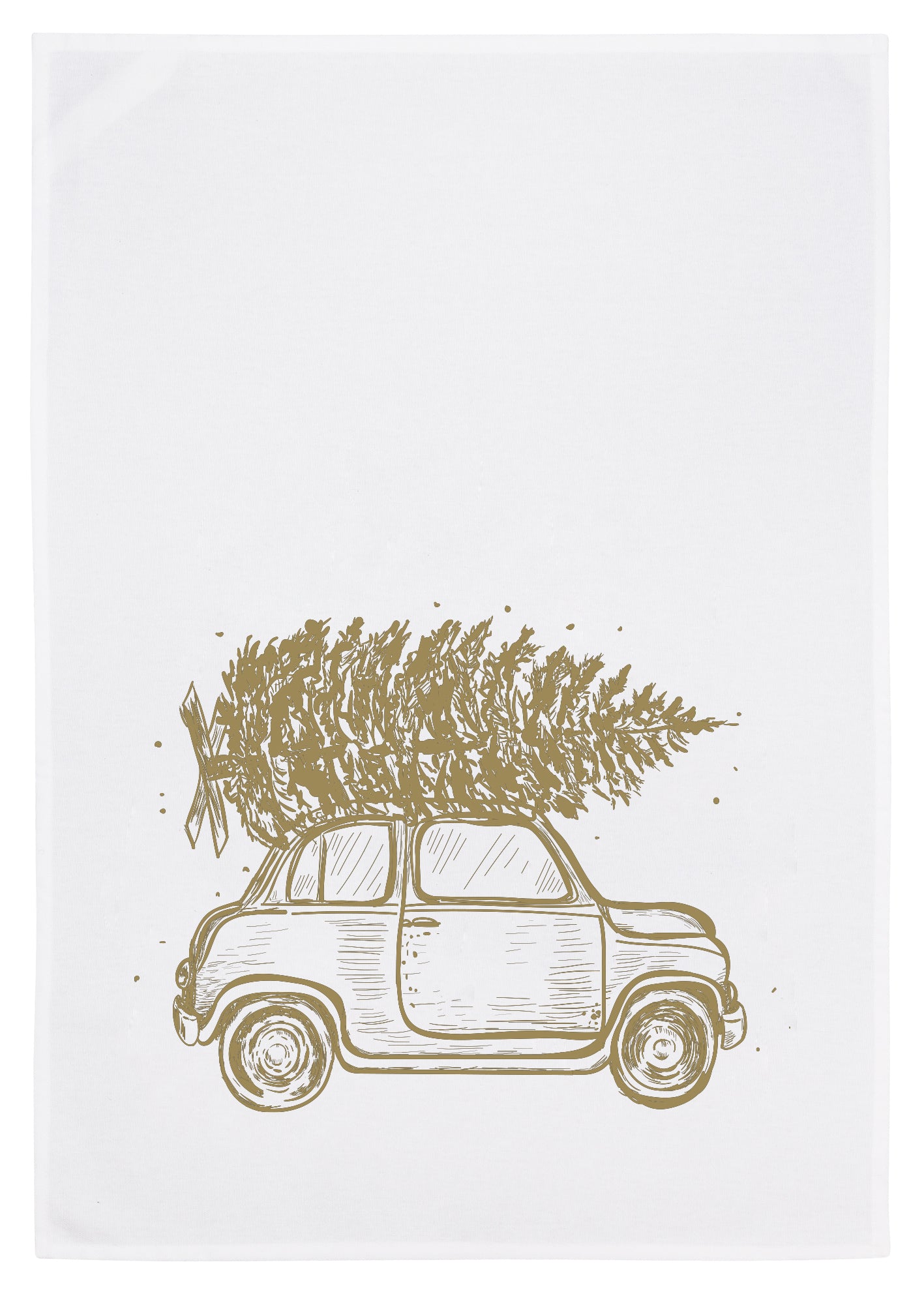 Geschirrtuch "Rasender Weihnachtsbaum von 17;30 Hamburg.