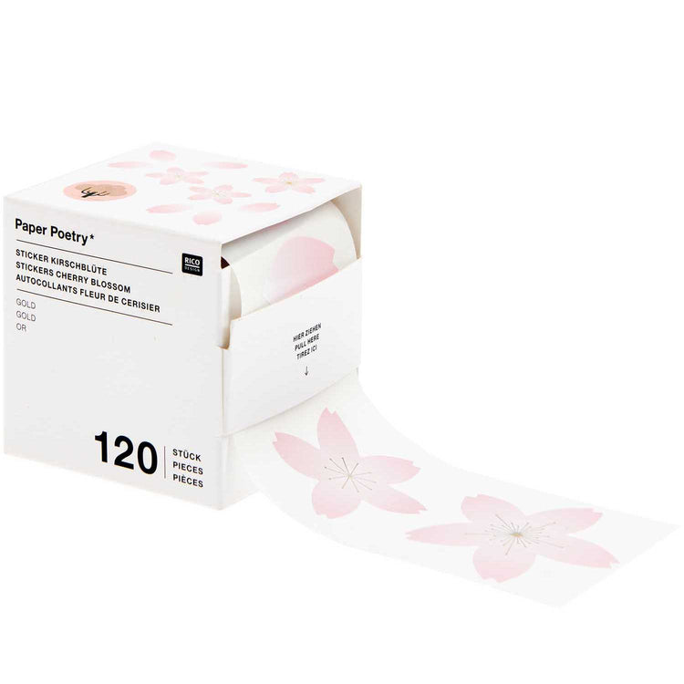 Paper Poetry - Sticker Blütenblätter, 120 Stück